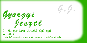 gyorgyi jesztl business card